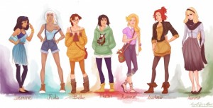 Las princesas Disney sufren un cambio de look 1