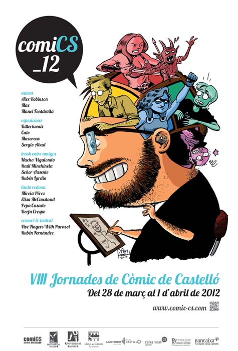 VIII jornadas comic castelló cartel Alex Robinson