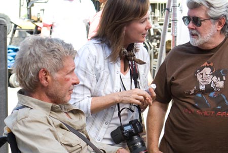 George Lucas con la camiseta de Han disparó primero