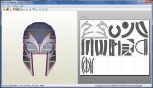 Fabricando el Casco de Magneto en Papercraft 2