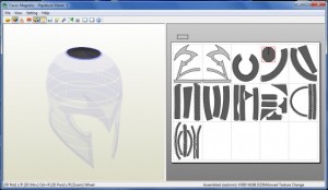 Fabricando el Casco de Magneto en Papercraft 3