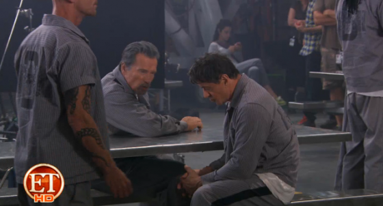 Arnold Schwarzenegger y Sylvester Stallone en The Tomb Arnold-Schwarzenegger-Sylvester-Stallone-The-Tomb
