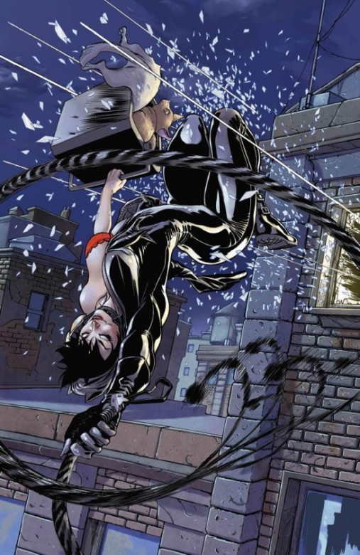 Catwoman salto desde la ventana Catwoman, DC, ECC Ediciones, Selina Kyle