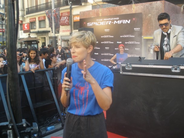 Tania Llasera Premier Spiderman en Madrid Premier Spiderman en Madrid