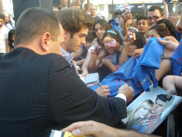 Andrew Garfield premiere The Amazing Spiderman Madrid Andrew Garfield premiere The Amazing Spiderman Madrid