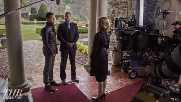 arrow imagenes del rodaje de la serie 1 arrow la serie