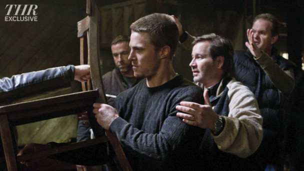 arrow imagenes del rodaje de la serie 5 arrow la serie