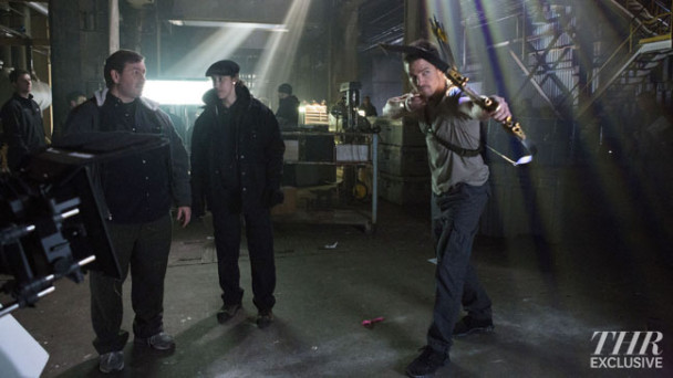 arrow imagenes del rodaje de la serie 6 arrow la serie