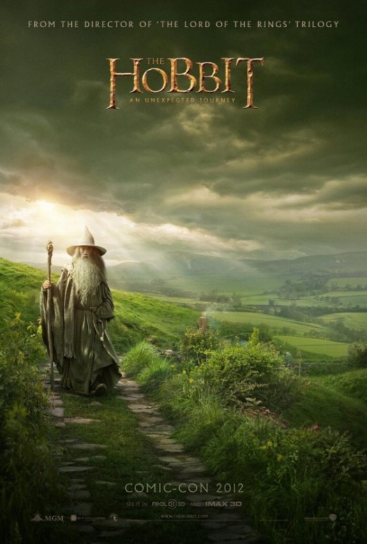 el-hobbit-un-viaje-inesperado-comic-con-poster el hobbit un viaje inesperado poster
