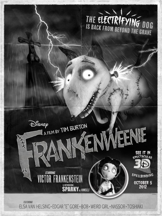 frankenweenie-poster-terror-clasico Frankenweenie, Tim Burton