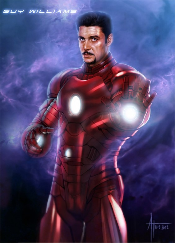 guy-williams-iron-man-tony-stark Actores famosos reimaginados como héroes de Marvel