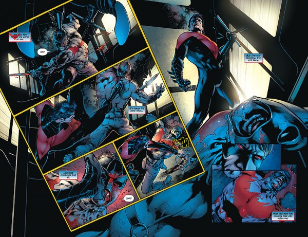 Pelea en el callejón Dick Grayson, ECC Ediciones, Nightwing, Nuevo Universo DC