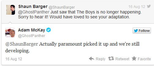 Adam McKay twitter The Boys twitter Adam McKay