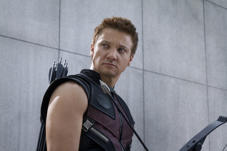 Jeremy Renner como Hawkeye en "Los Vengadores"