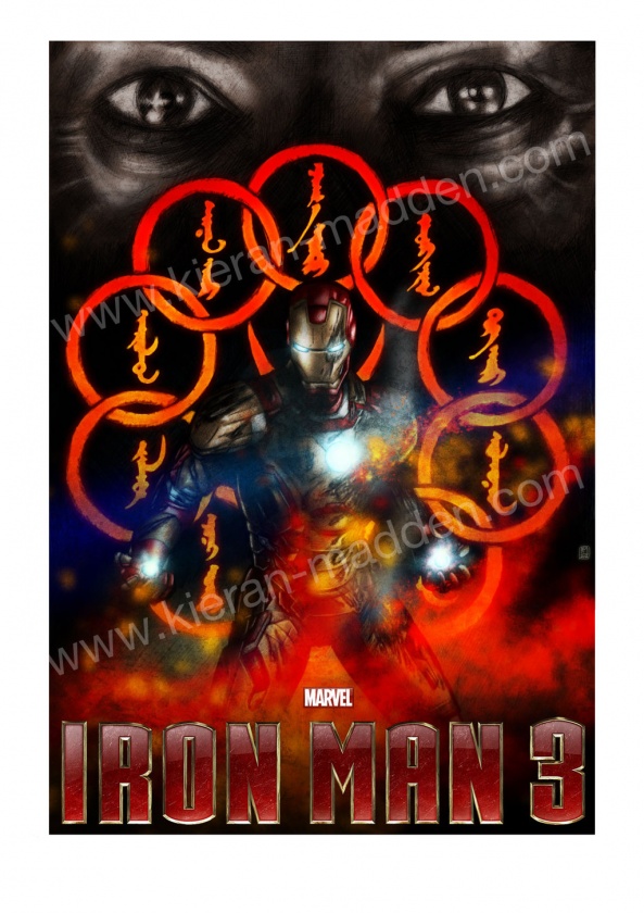 Póster fan made de "Iron Man 3"