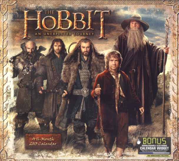 el hobbit un viaje inesperado calendario portada the hobbit an unexpected journey