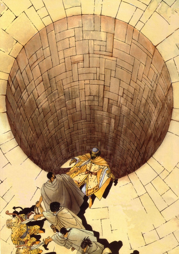 Leónidas conversando con el emisario persa Leónidas conversando con el emisario persa