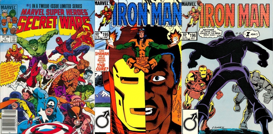 Guerras Secretas #1, Iron Man #195 y Iron Man #196