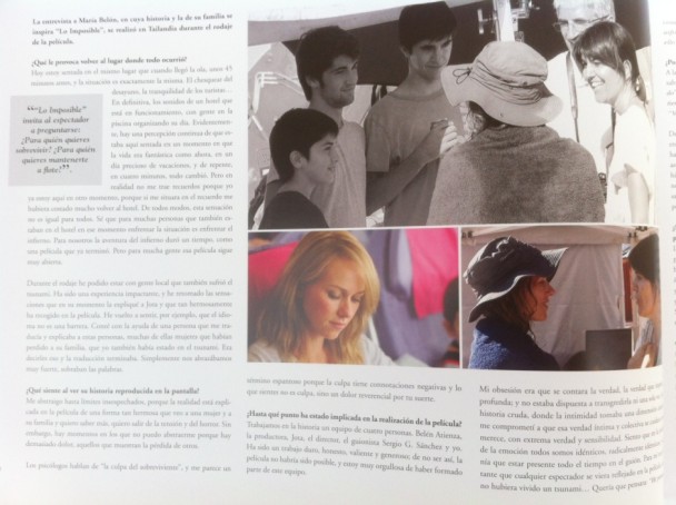 Lo imposible libro entrevista Lo imposible Entrevista