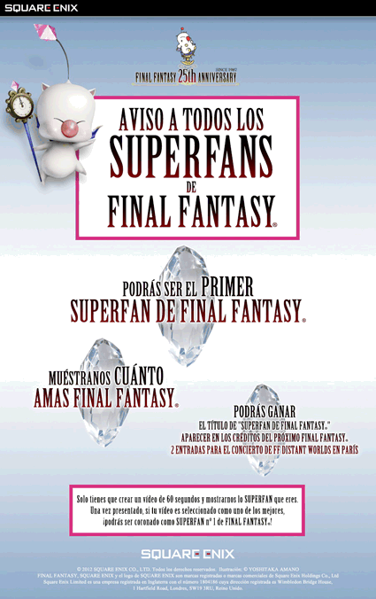 SuperfanFINAL FANTASY Concurso Square Enix