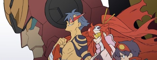 gurren lagann kamina yoko y simon