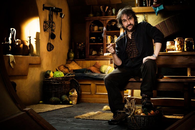 Peter Jackson en el salón de Bilbo