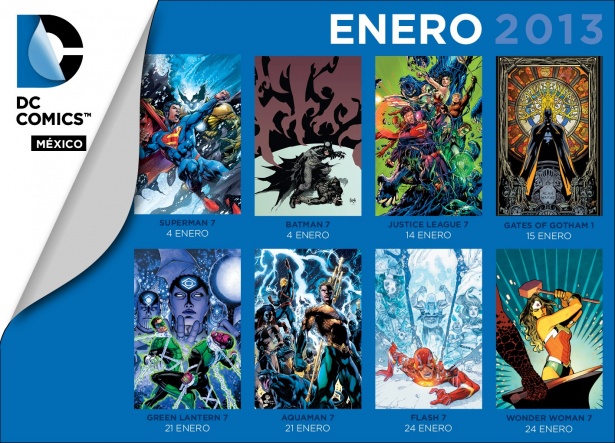 Novedades de DC Comics México para Enero de 2013