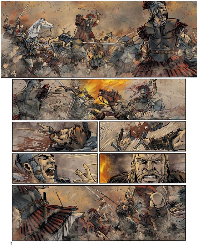 Accipiter liderando a los Alamanes contra los Romanos Accipiter liderando a los Alamanes contra los Romanos