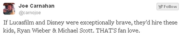 Joe Carnahan recomienda a dos fans para la nueva de "Star Wars" 3 carno2