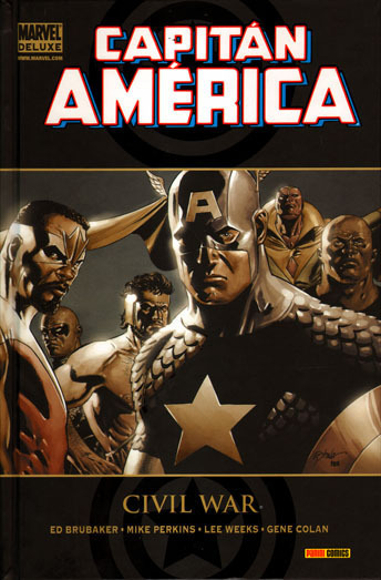 Portada de Marvel Deluxe: Civil War - Capitán América