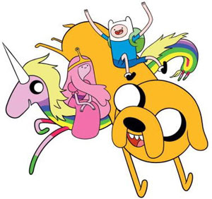finn-jake-chichle-arcoiris-hora-de-aventuras