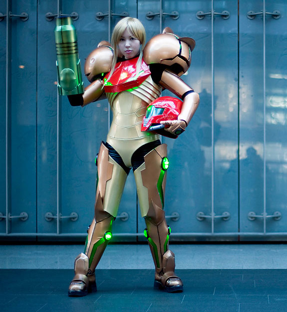 Samus Aran del juego Super Metroid