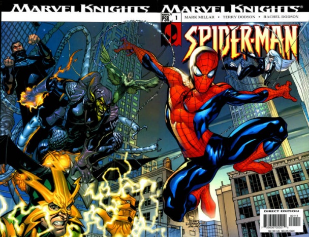 "Marvel Knights: Spider-Man" Guion de Mark Millar y dibujos de Terry Dodson y Frank Cho 
