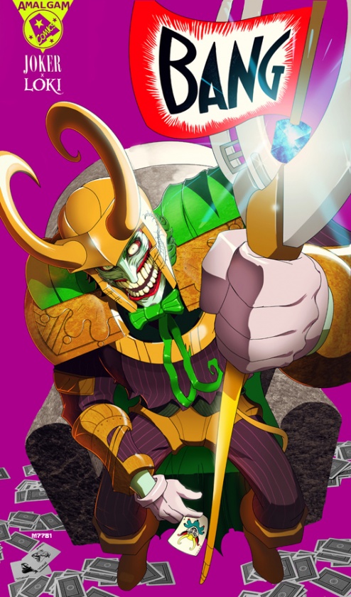 Increíble mezcla de dos villanos clásicos 1 joker_loki
