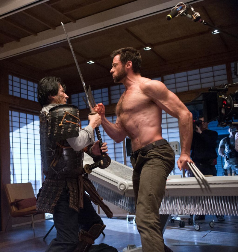 Hugh Jackman y Hiro Sanada