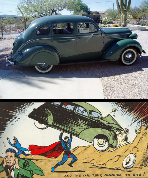 Descubrimos el coche de Action Comics #1 3 action-1-interior-panel-plymouth-comparison
