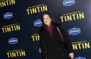 Producer Kathleen Kennedy arrives for the premiere of the movie "The Adventures of Tintin" in New York