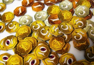 Las monedas del juego.