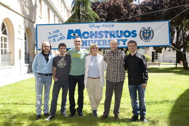 Photocall de Monstruos University en Madrid 3 Equipo