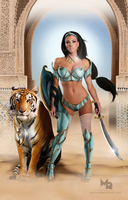 Las Princesas Disney van a la guerra 2 roshuk06-550x861