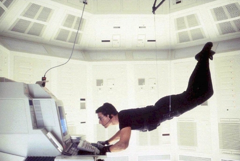 Esta imagen ha pasado a la historia del cine. "Mission: Impossible", 1996