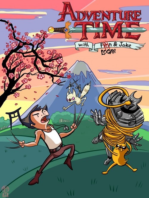 Hora de Aventuras, con Jake el perro y Logan el mutante hora-de-aventuras-con-jake-el-perro-y-logan-el-mutante