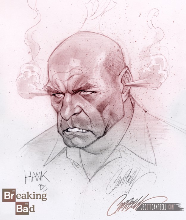 Breaking bad por Scott Campbell 3 Hank por Scott Campbell