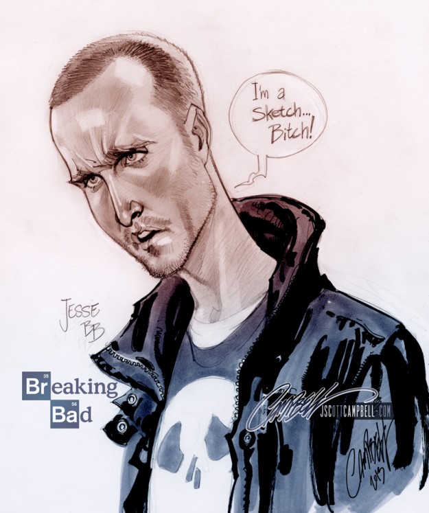 Breaking bad por Scott Campbell 2 Jesse Pinkman por Scott Campbell