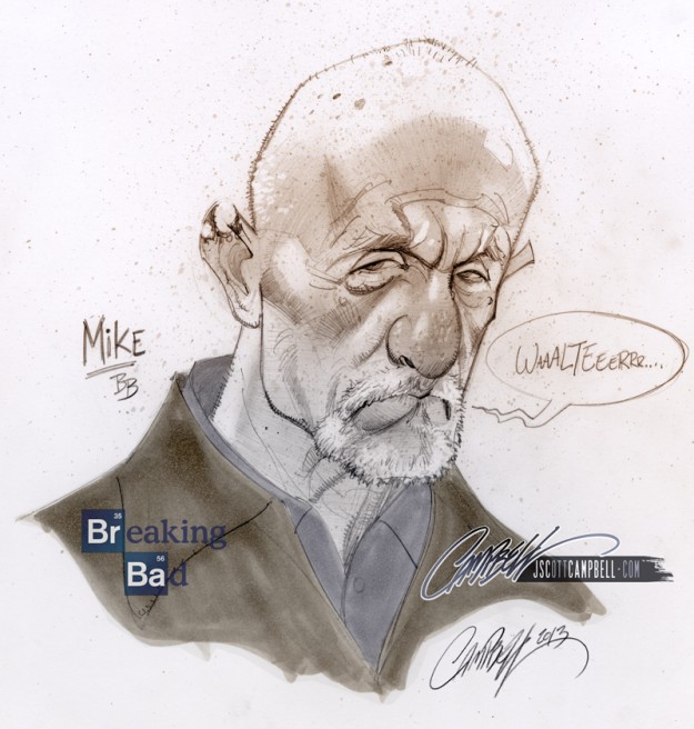 Breaking bad por Scott Campbell 4 Mike por Scott Campbell