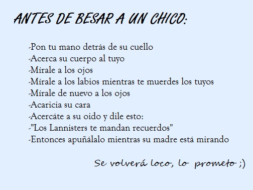 Lo que ha dado de sí el humor en Internet esta semana VOL.14 2 como-besar-a-un-chico-al-estilo-juego-de-tronos