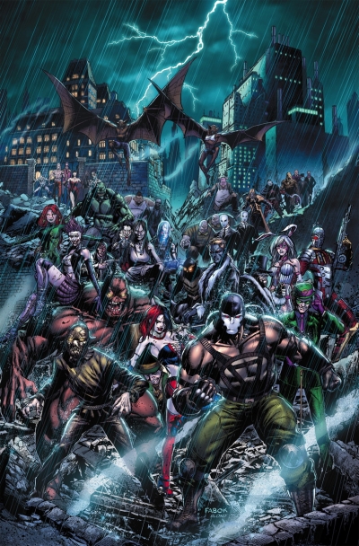 Portada de Forever Evil: Arkham War, de Jason Fabok