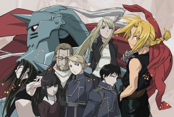Una imagen del anime con los personajes