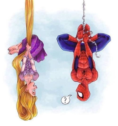 Lo que ha dado de sí el humor en Internet esta semana VOL.16 17 spiderman-disney-enredados