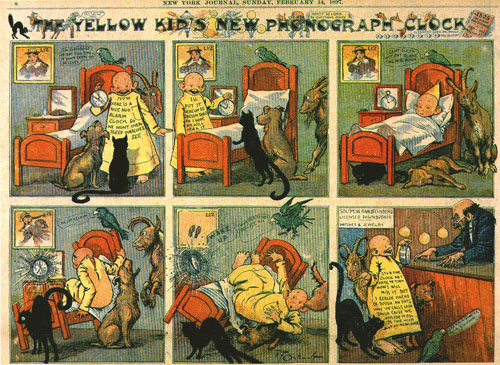 Viñeta de periódico: The Yellow kid - 1895/98